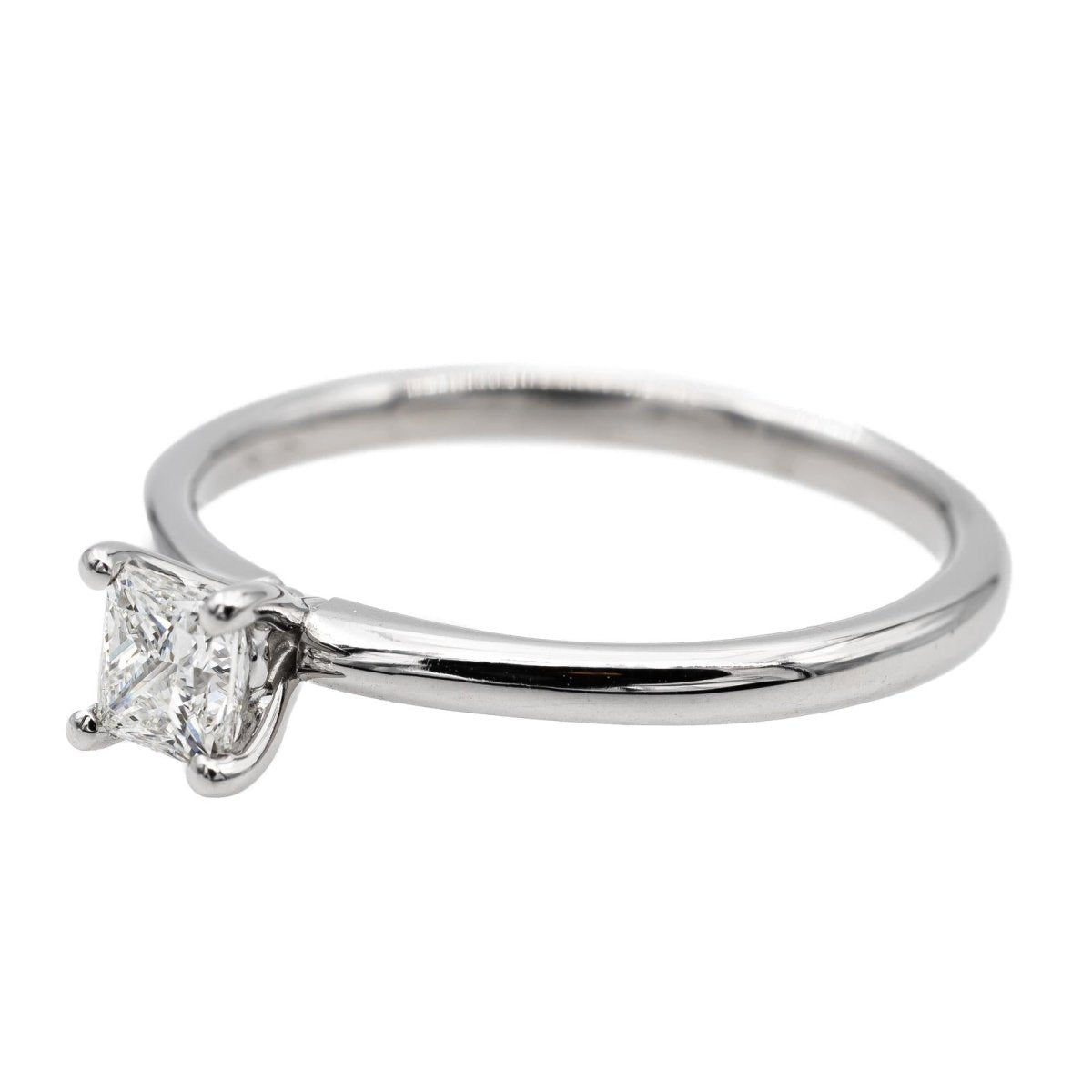 Bague Solitaire Or blanc Diamant - Castafiore