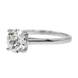 Bague Solitaire Or blanc Diamant - Castafiore