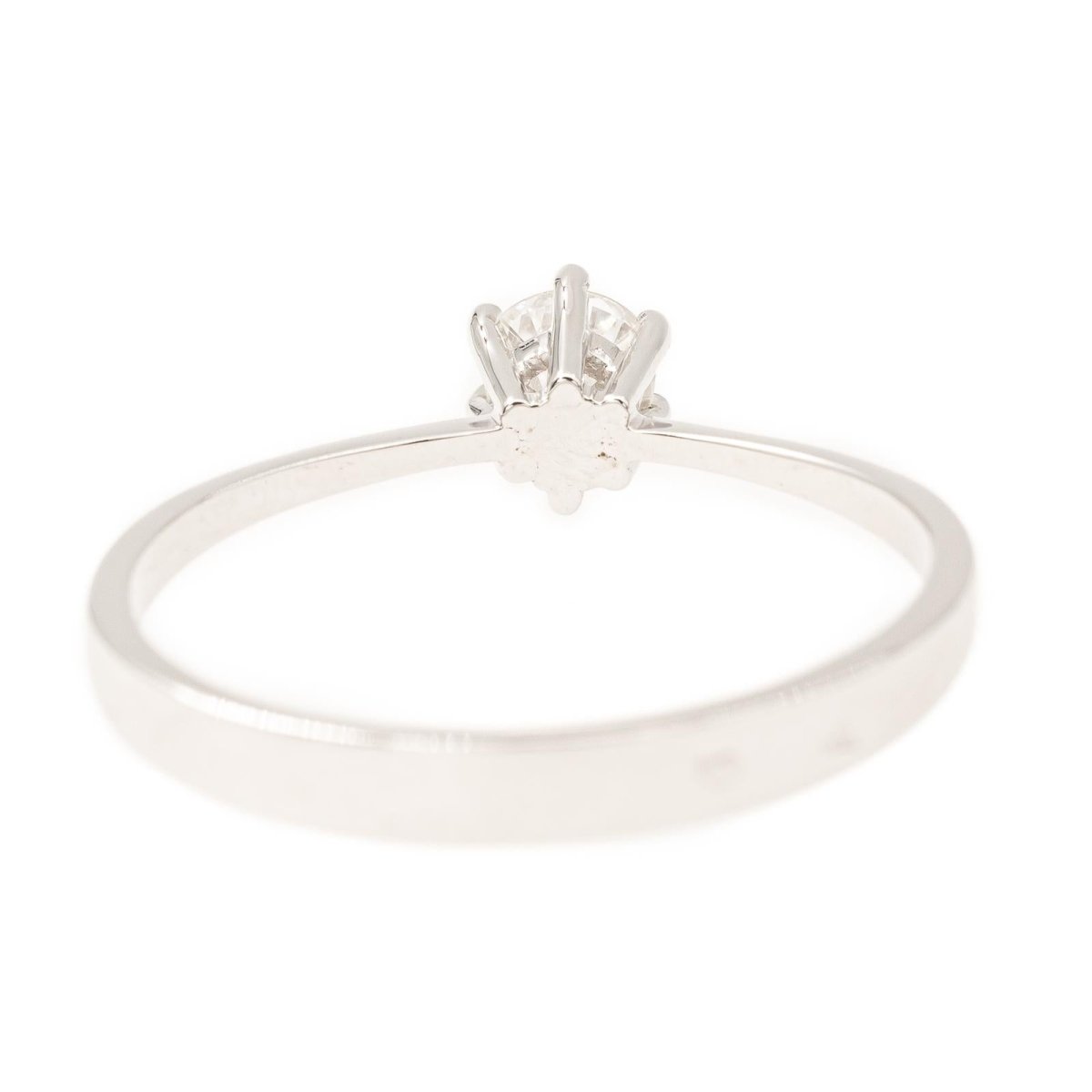 Bague Solitaire Or blanc Diamant - Castafiore