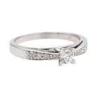 Bague Solitaire Or blanc Diamant - Castafiore