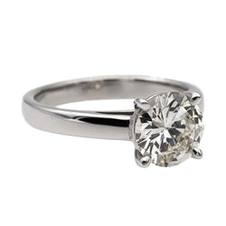 Bague Solitaire Or blanc Diamant - Castafiore
