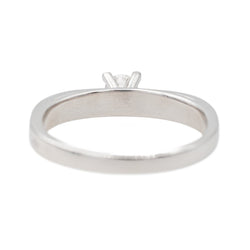 Bague Solitaire Or blanc Diamant - Castafiore