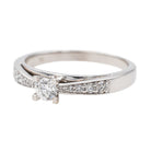 Bague Solitaire Or blanc Diamant - Castafiore