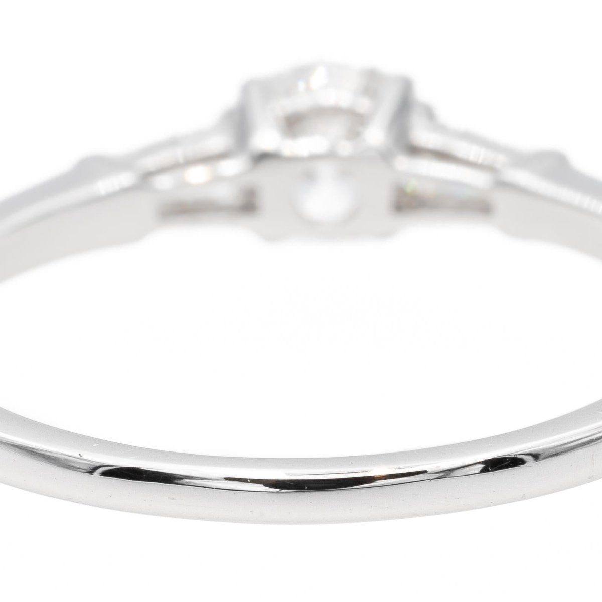 Bague Solitaire Or blanc Diamant - Castafiore