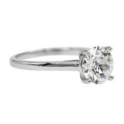 Bague Solitaire Or blanc Diamant - Castafiore