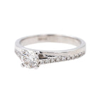 Bague Solitaire Or blanc Diamant - Castafiore