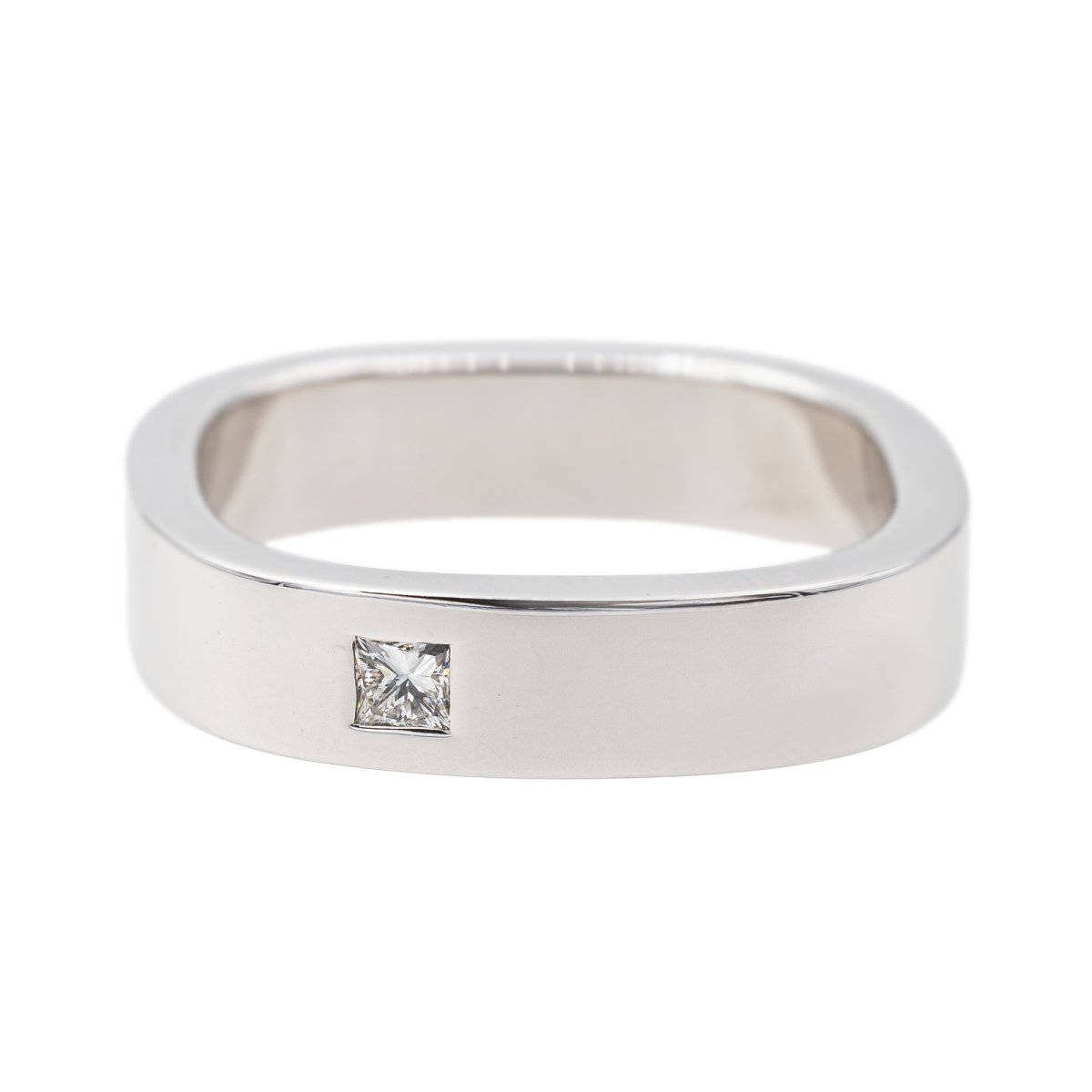 Bague Solitaire Or blanc Diamant - Castafiore