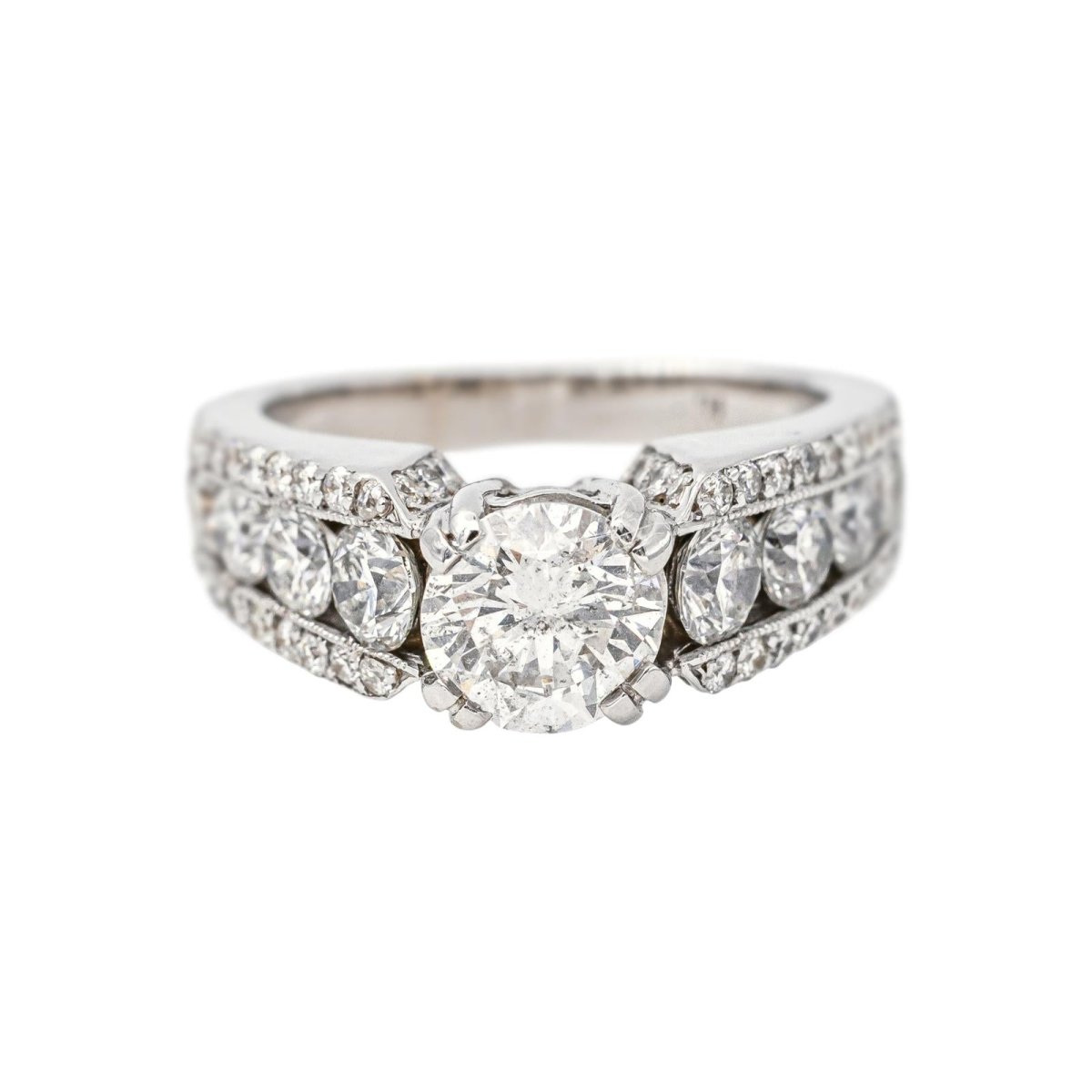 Bague Solitaire Or blanc Diamant - Castafiore