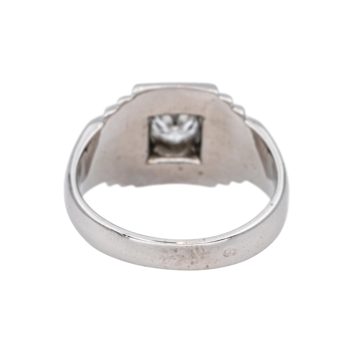Bague Solitaire Or blanc Diamant - Castafiore
