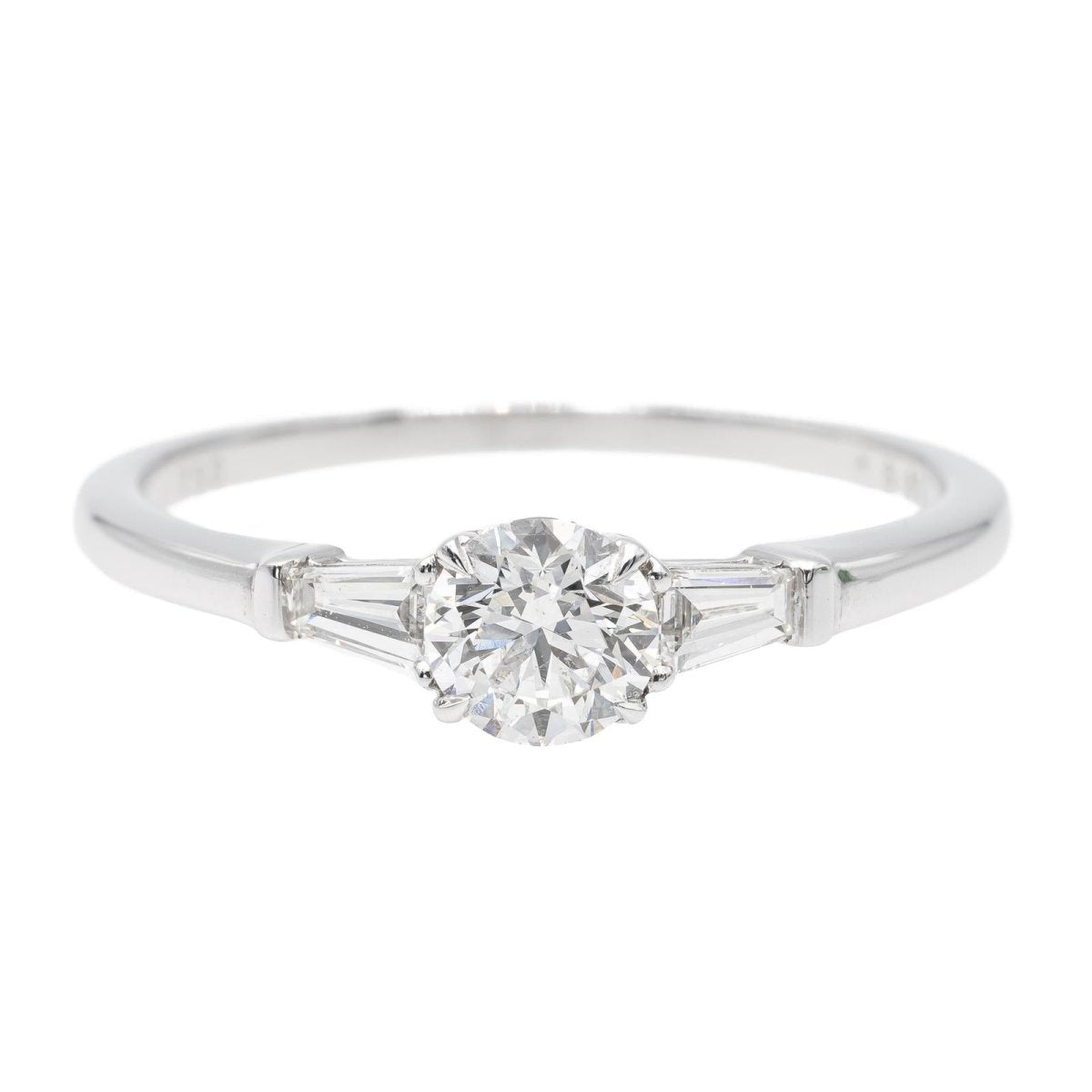 Bague Solitaire Or blanc Diamant - Castafiore