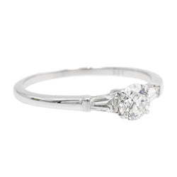Bague Solitaire Or blanc Diamant - Castafiore