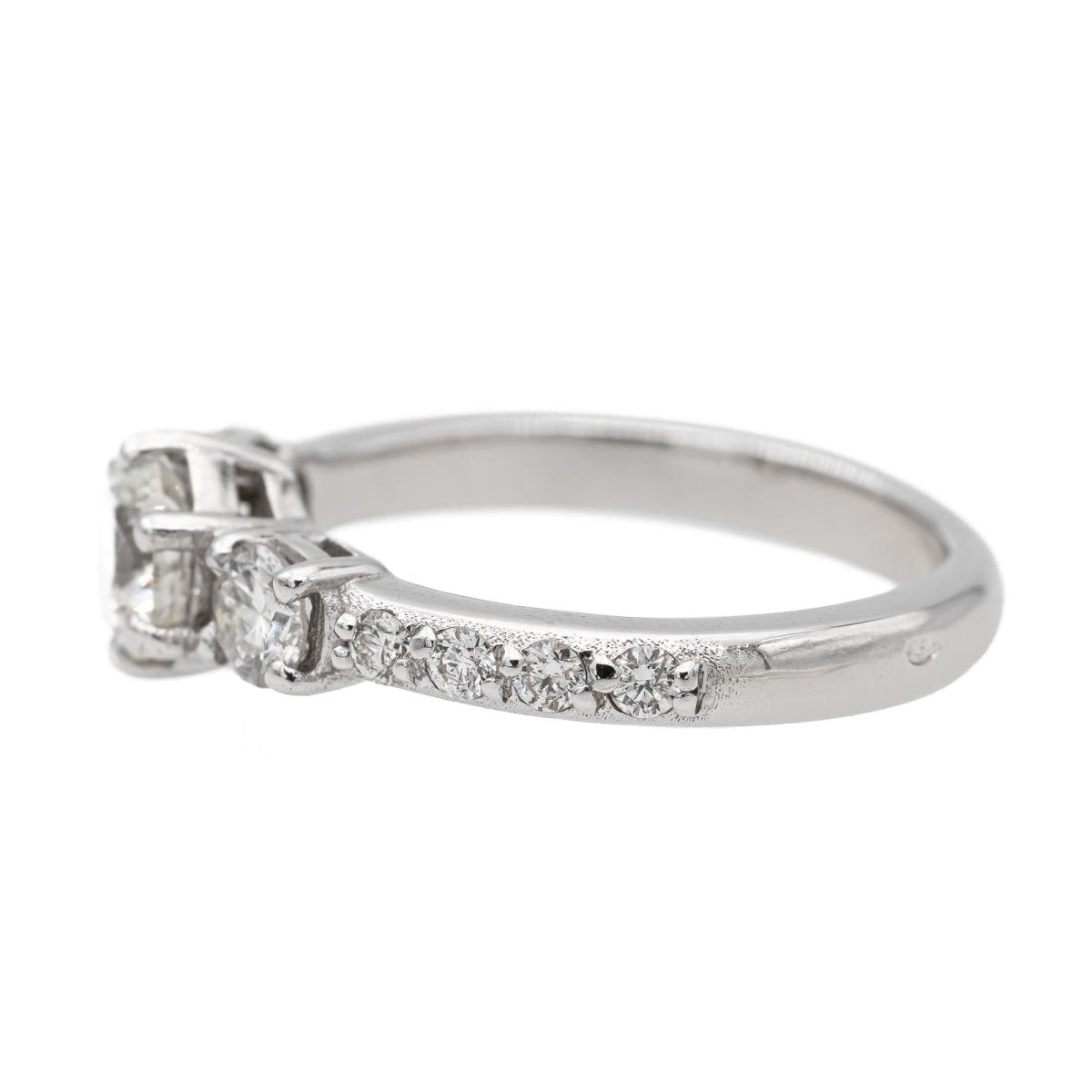 Bague Solitaire Or blanc Diamant - Castafiore