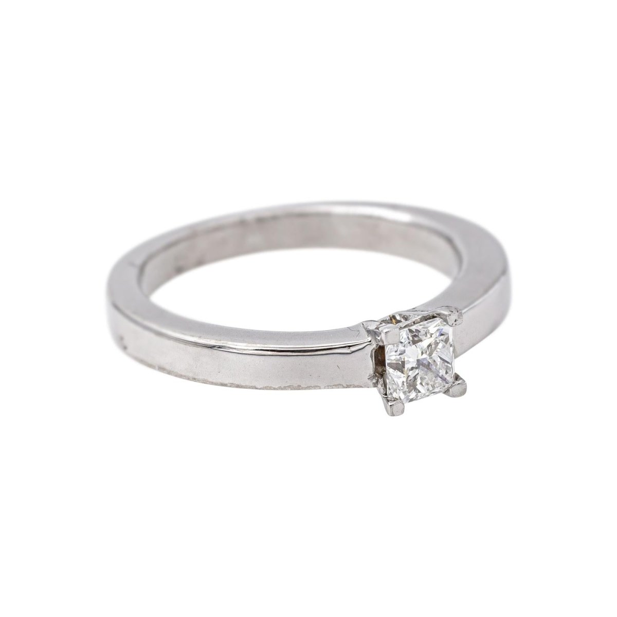 Bague Solitaire Or blanc Diamant - Castafiore