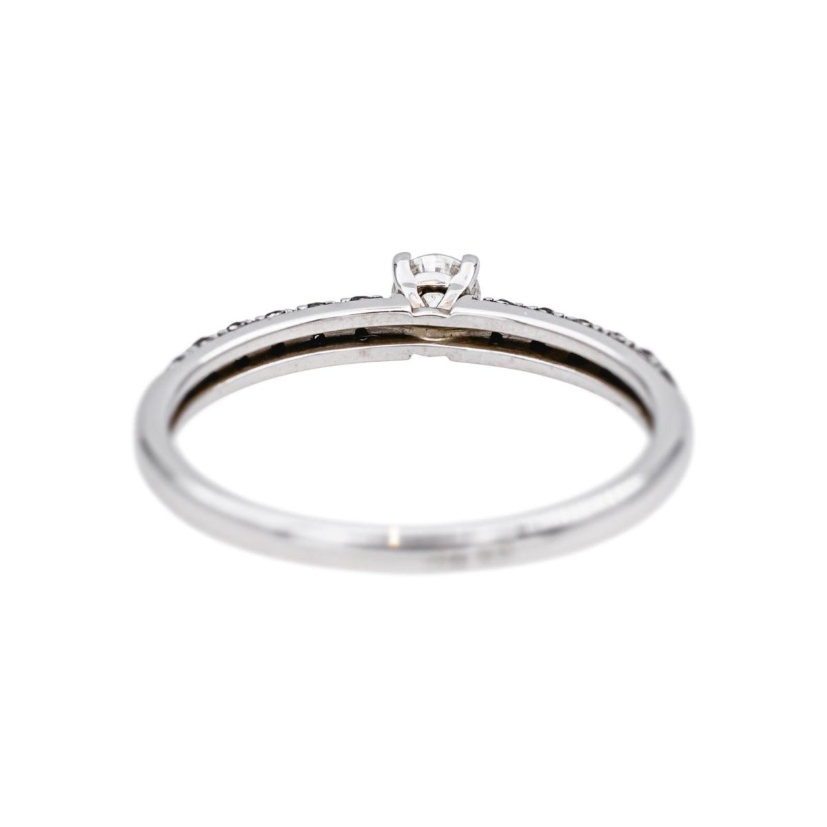 Bague Solitaire Or blanc Diamant - Castafiore