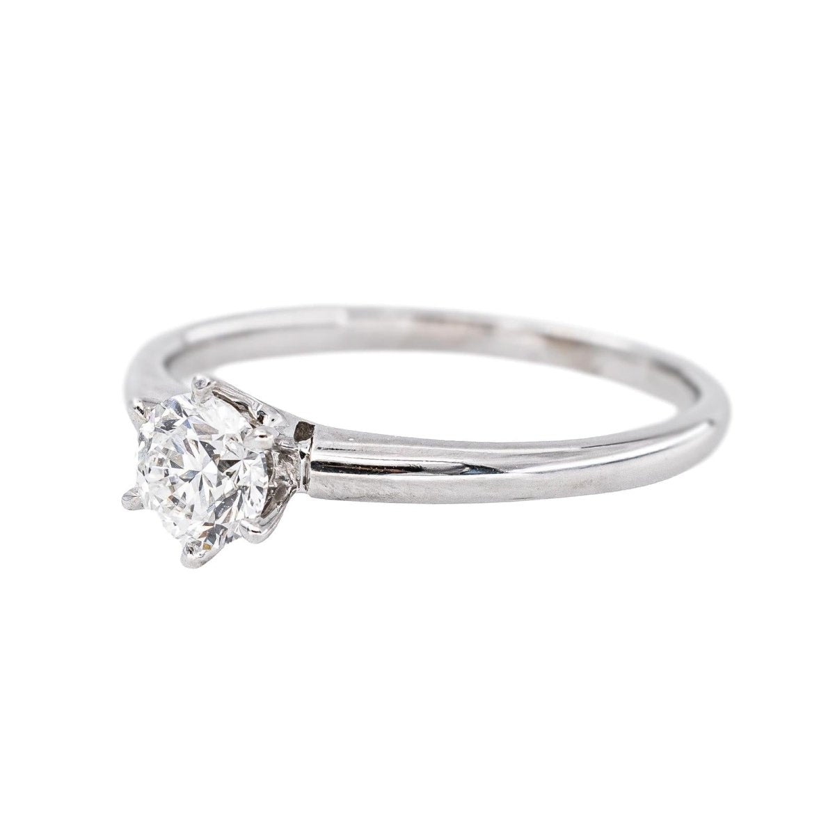 Bague Solitaire Or blanc Diamant - Castafiore