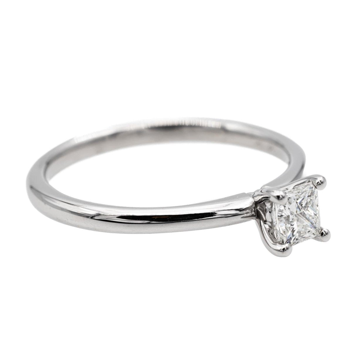 Bague Solitaire Or blanc Diamant - Castafiore