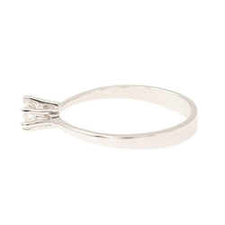 Bague Solitaire Or blanc Diamant - Castafiore