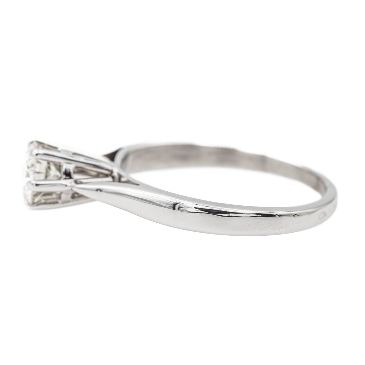 Bague Solitaire Or blanc Diamant - Castafiore