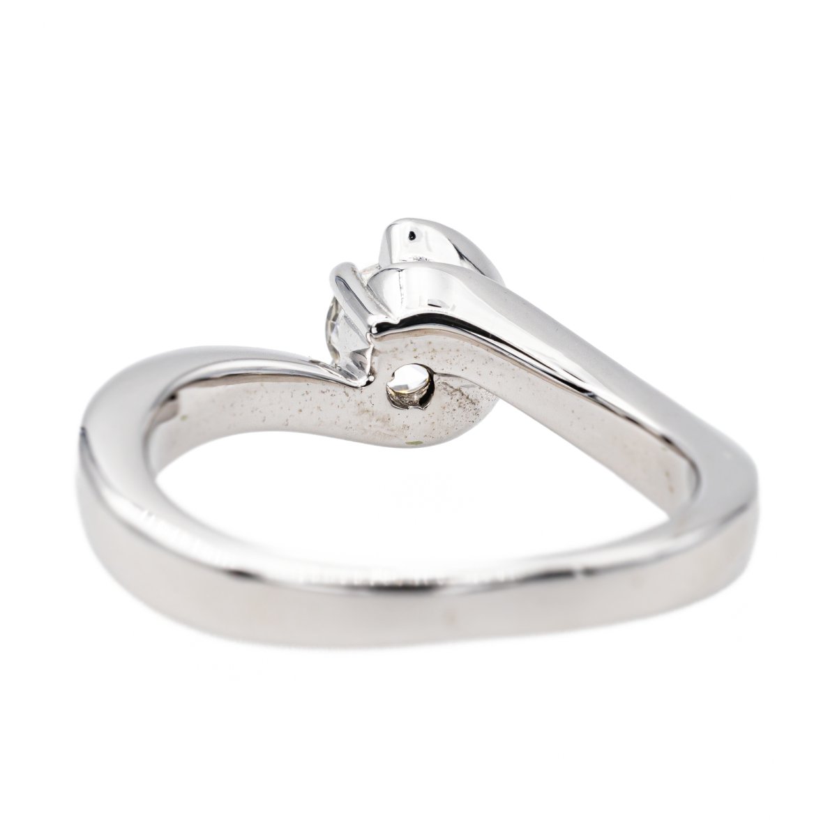 Bague Solitaire Or blanc Diamant - Castafiore