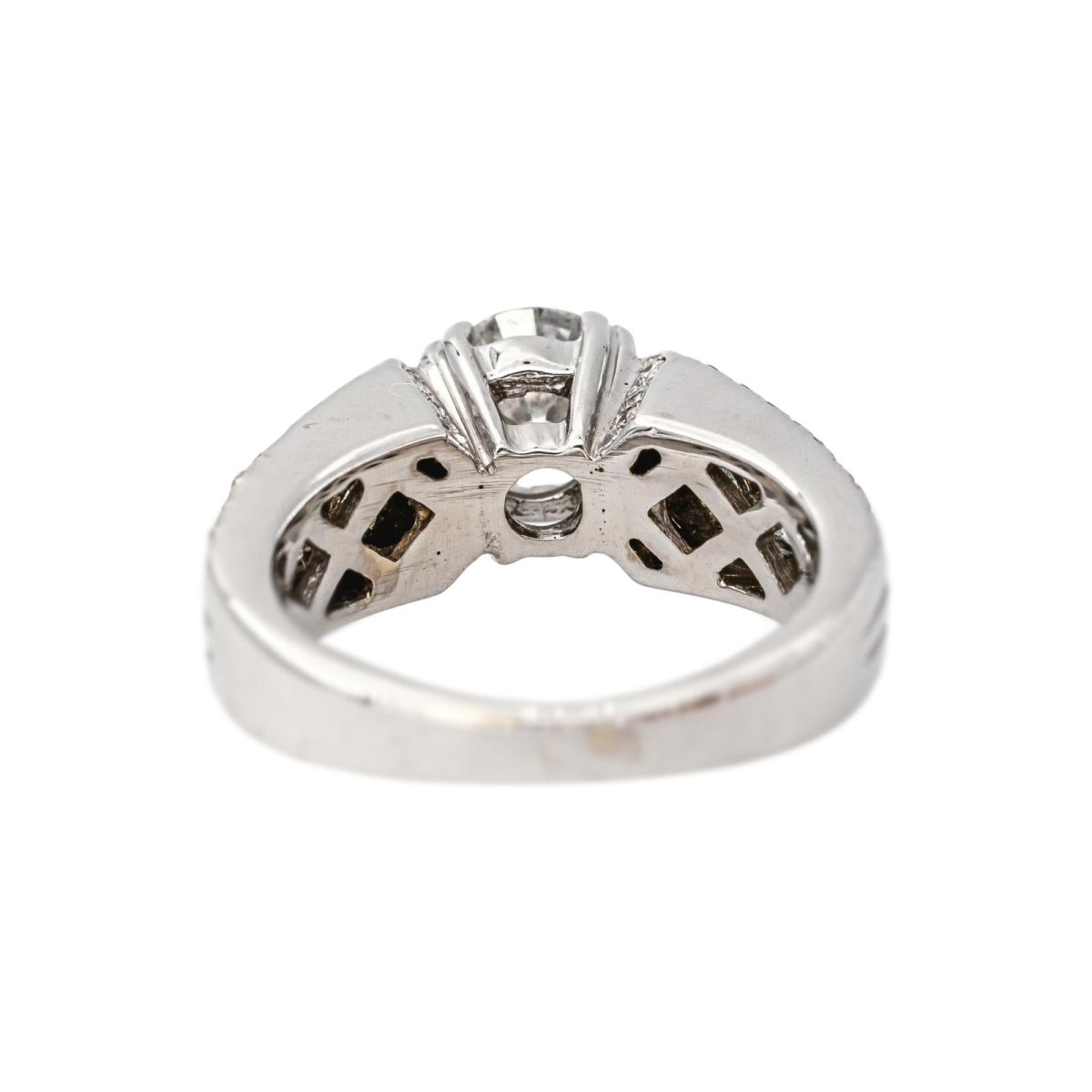 Bague Solitaire Or blanc Diamant - Castafiore
