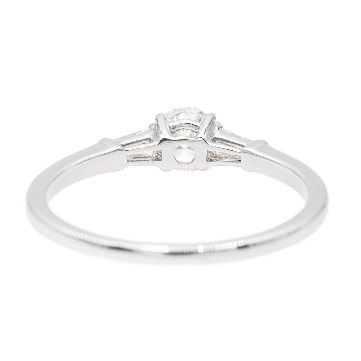 Bague Solitaire Or blanc Diamant - Castafiore