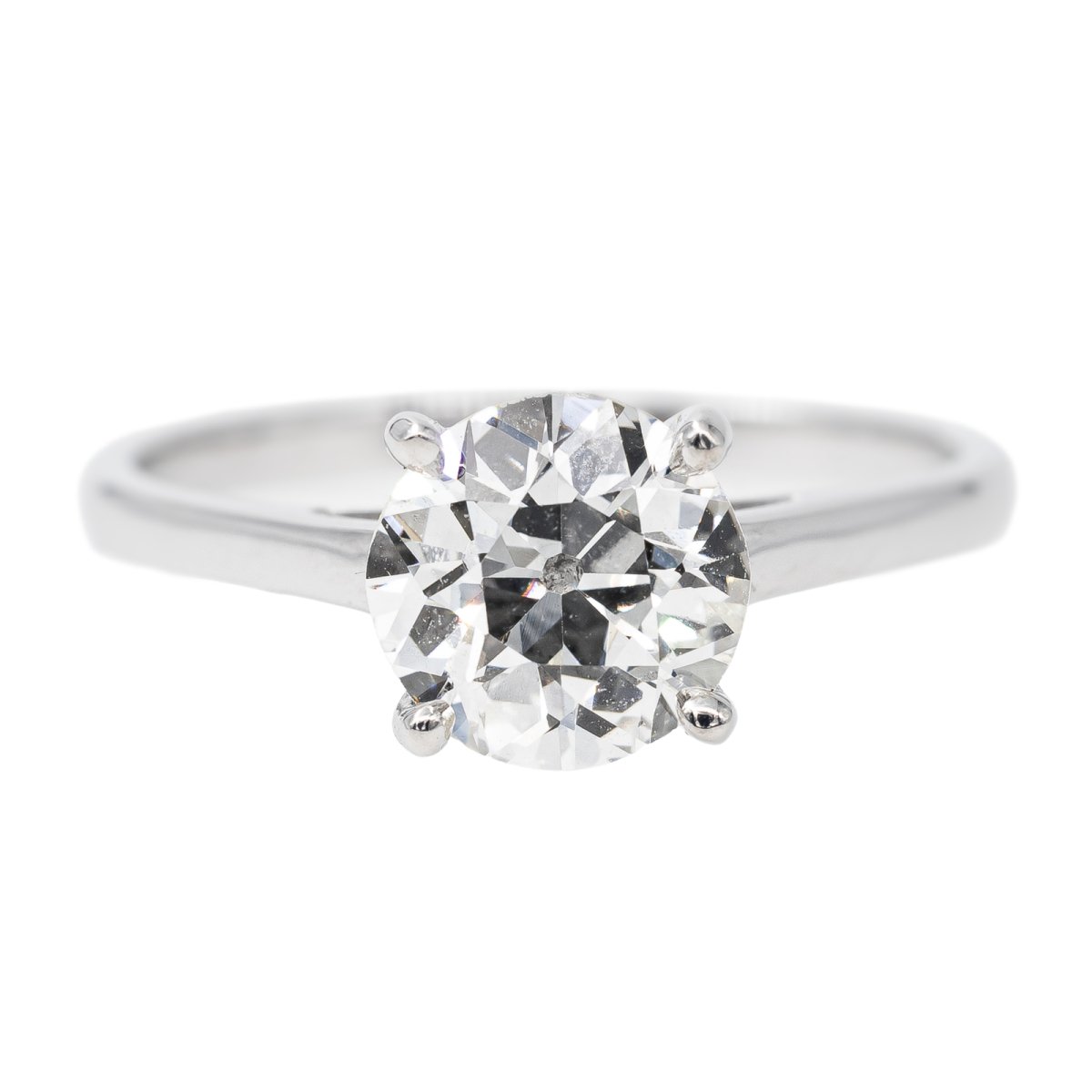 Bague Solitaire Or blanc Diamant - Castafiore