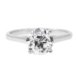 Bague Solitaire Or blanc Diamant - Castafiore