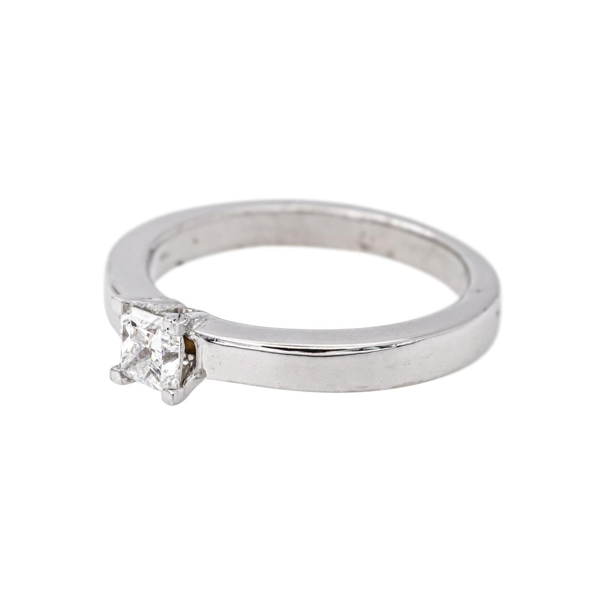 Bague Solitaire Or blanc Diamant - Castafiore