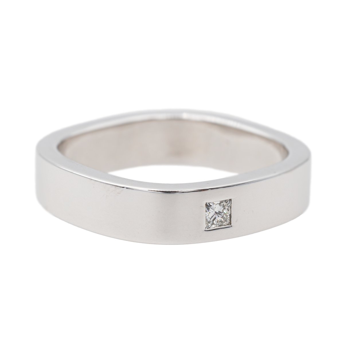 Bague Solitaire Or blanc Diamant - Castafiore