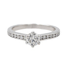 Bague Solitaire Or blanc Diamant - Castafiore