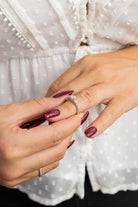 Bague Solitaire Or blanc Diamant - Castafiore