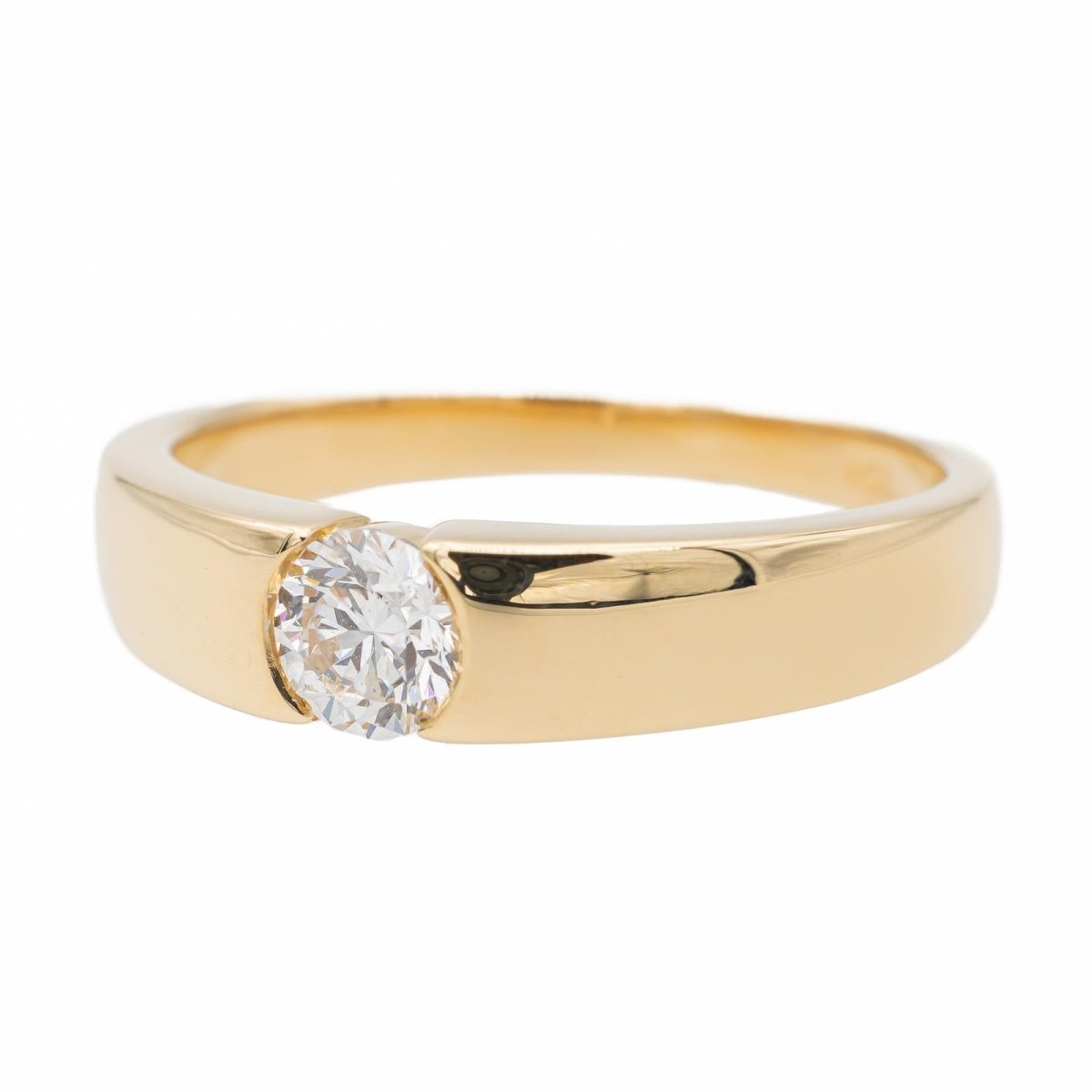 Bague Solitaire Or jaune Diamant - Castafiore