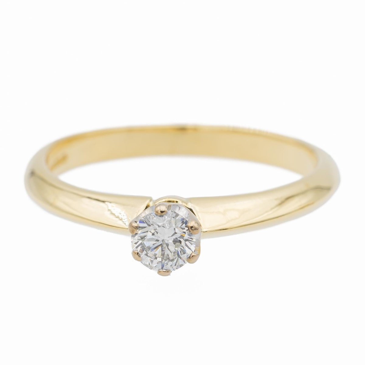 Bague Solitaire Or jaune Diamant - Castafiore