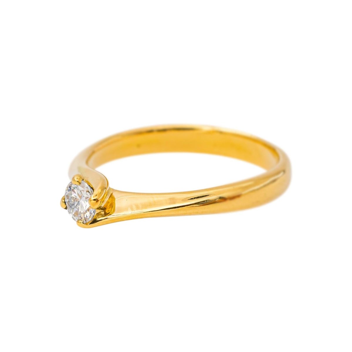 Bague Solitaire Or jaune Diamant - Castafiore