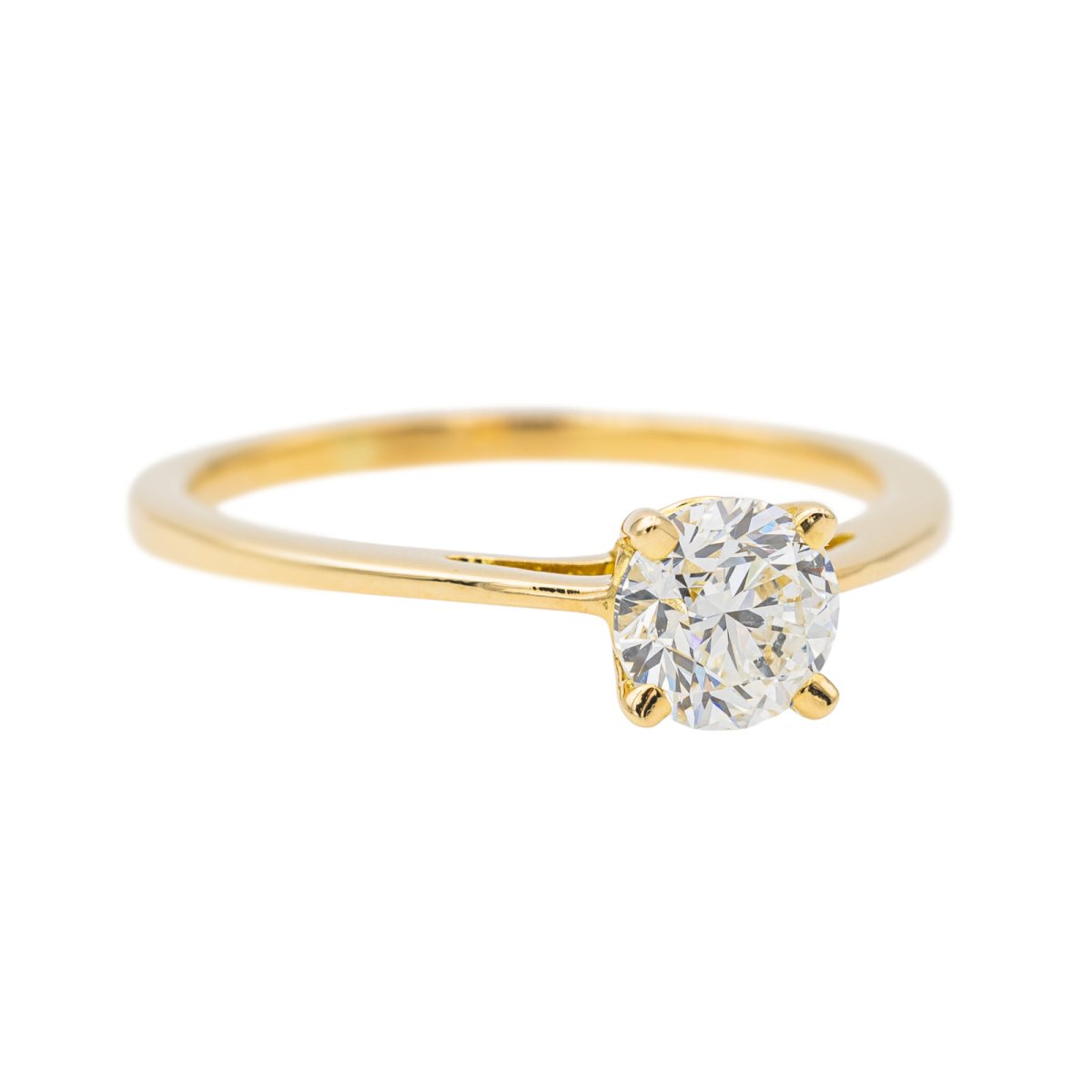 Bague Solitaire Or jaune Diamant - Castafiore