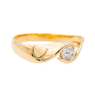 Bague Solitaire Or jaune Diamant - Castafiore