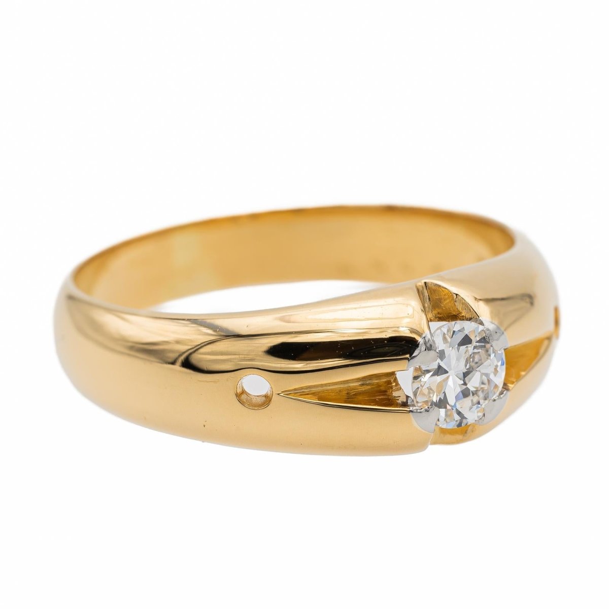 Bague Solitaire Or jaune Diamant - Castafiore