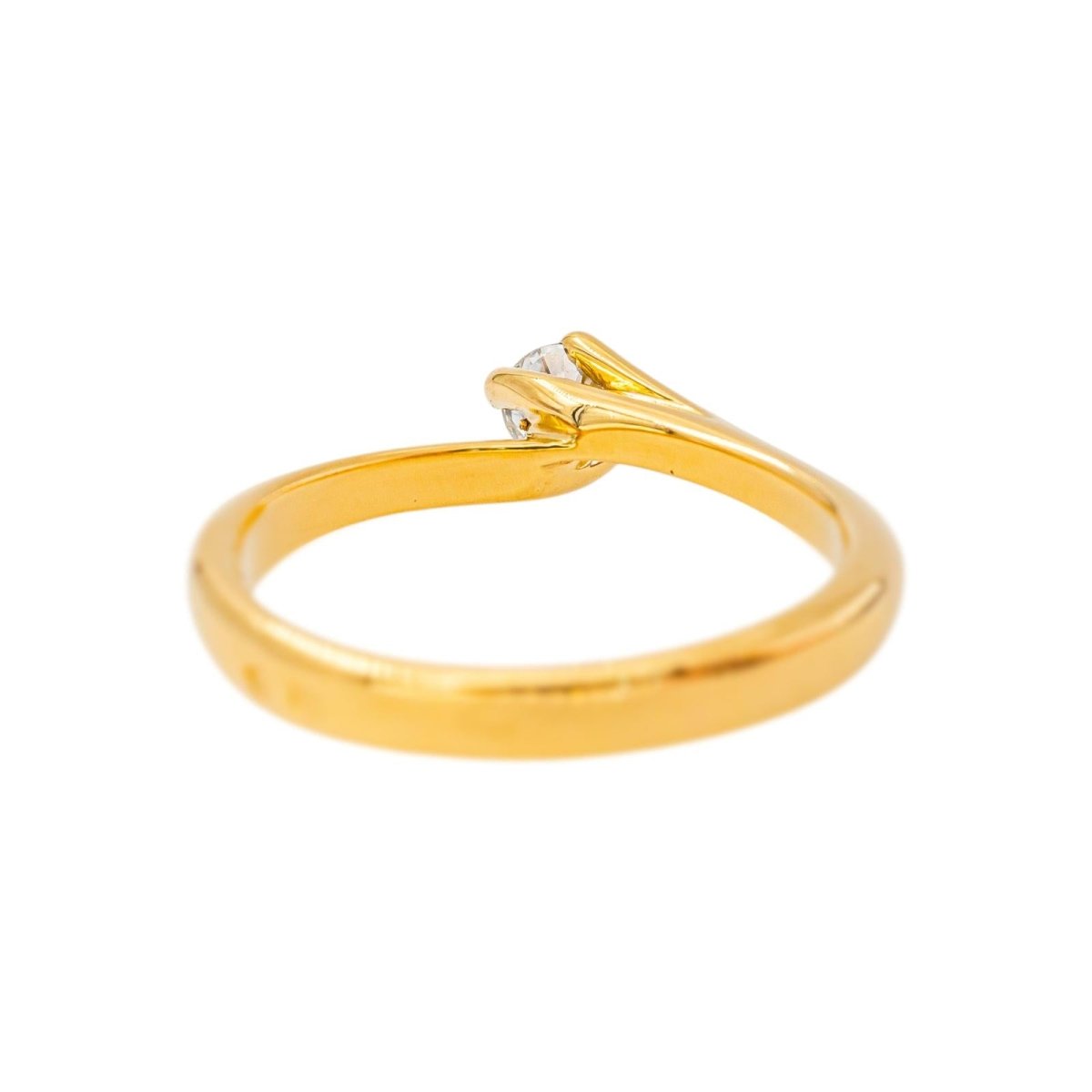 Bague Solitaire Or jaune Diamant - Castafiore