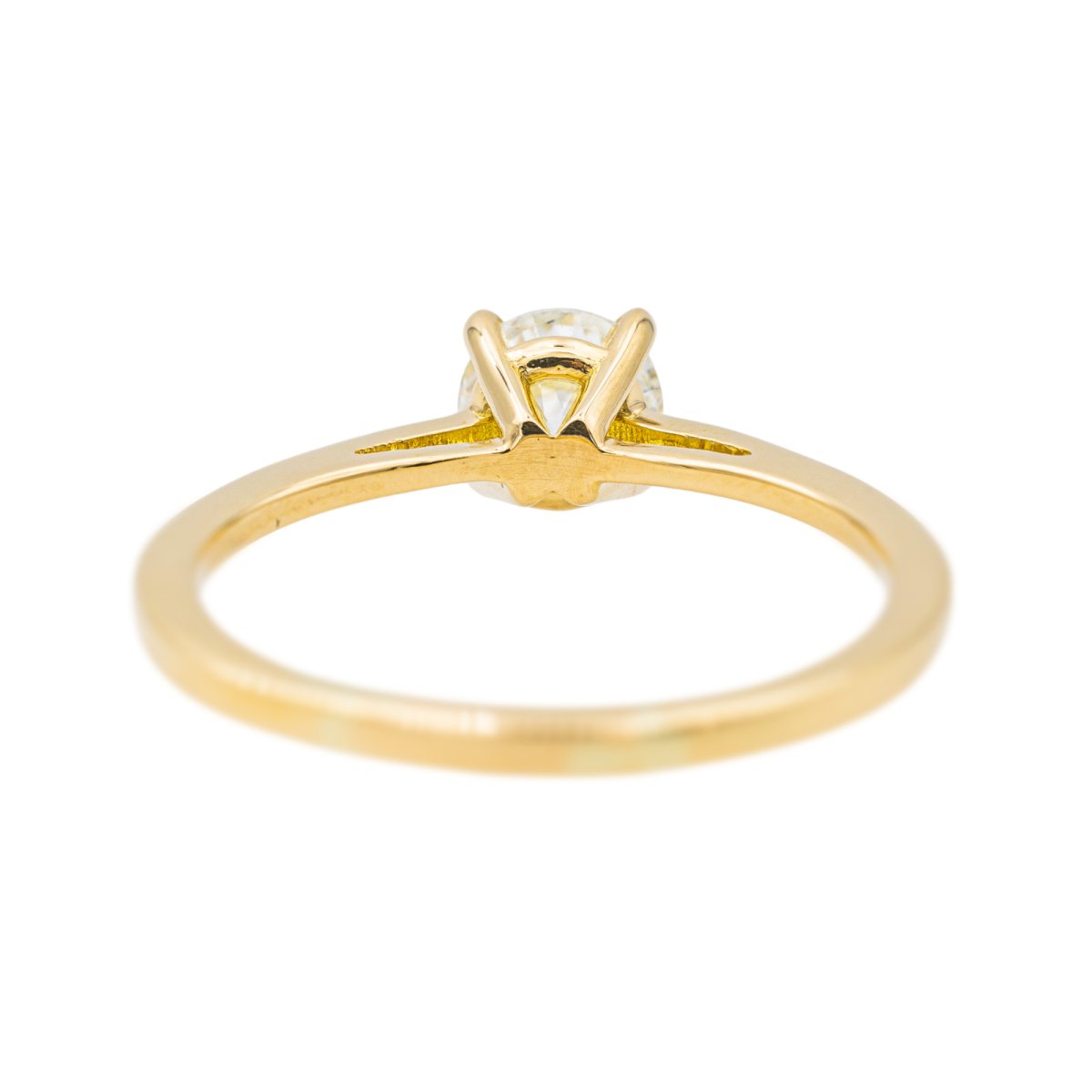 Bague Solitaire Or jaune Diamant - Castafiore