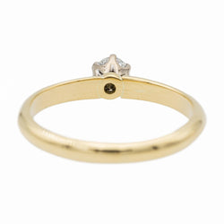 Bague Solitaire Or jaune Diamant - Castafiore