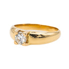 Bague Solitaire Or jaune Diamant - Castafiore