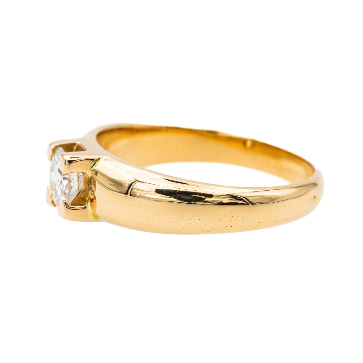 Bague Solitaire Or jaune Diamant - Castafiore