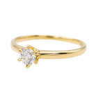 Bague Solitaire Or jaune Diamant - Castafiore