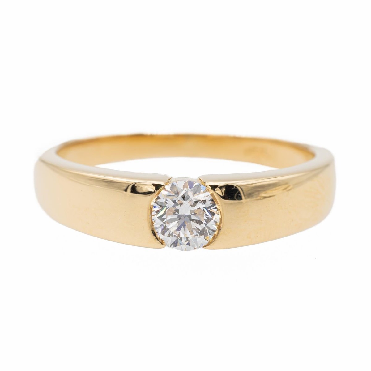 Bague Solitaire Or jaune Diamant - Castafiore