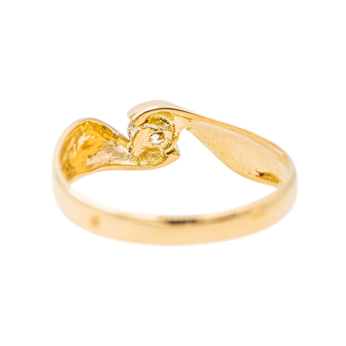 Bague Solitaire Or jaune Diamant - Castafiore