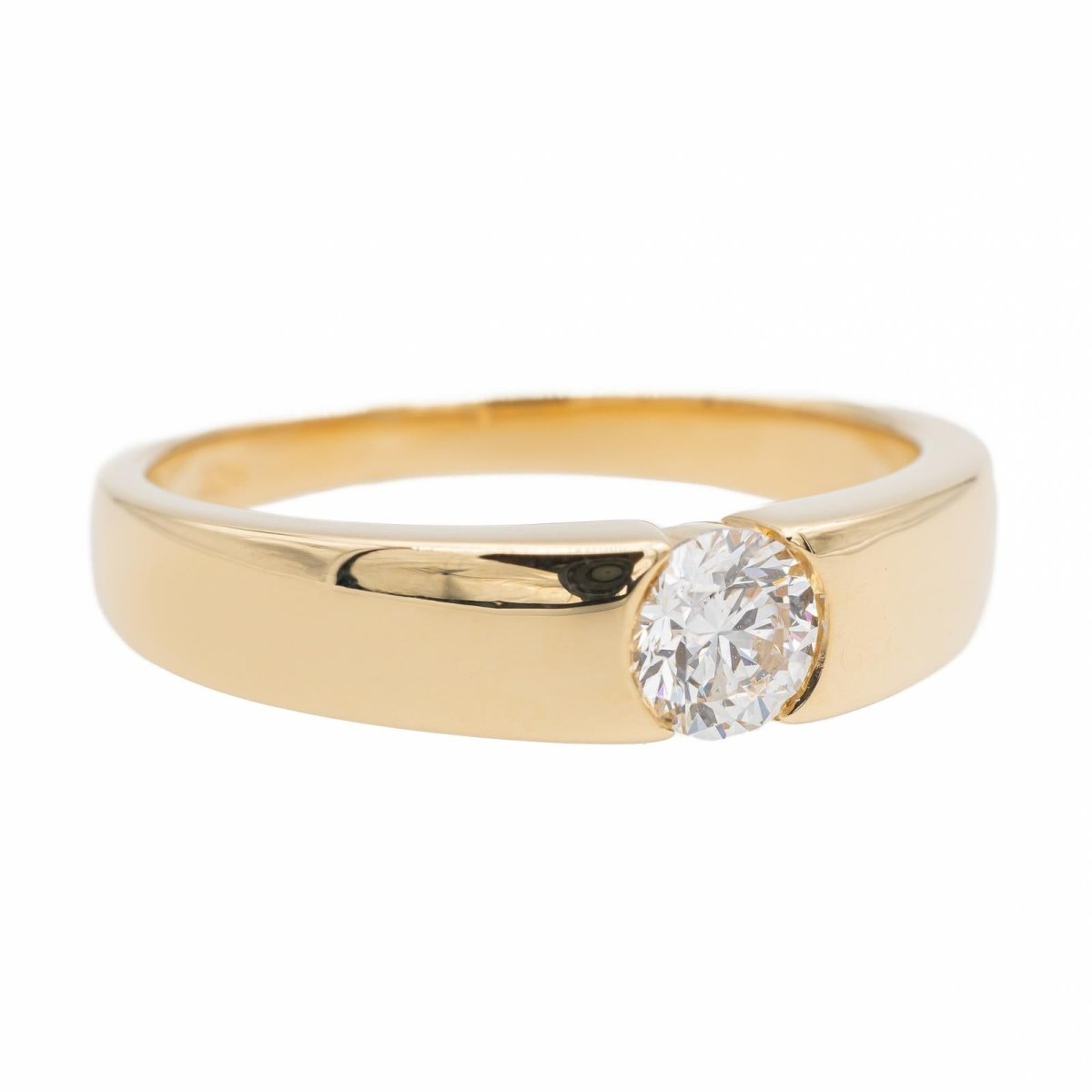 Bague Solitaire Or jaune Diamant - Castafiore