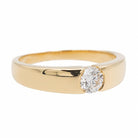 Bague Solitaire Or jaune Diamant - Castafiore