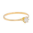 Bague Solitaire Or jaune Diamant - Castafiore