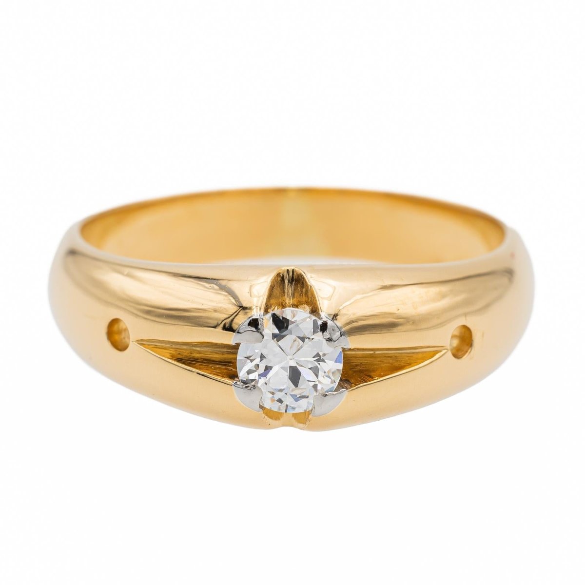 Bague Solitaire Or jaune Diamant - Castafiore