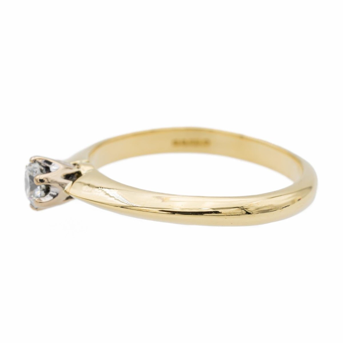 Bague Solitaire Or jaune Diamant - Castafiore